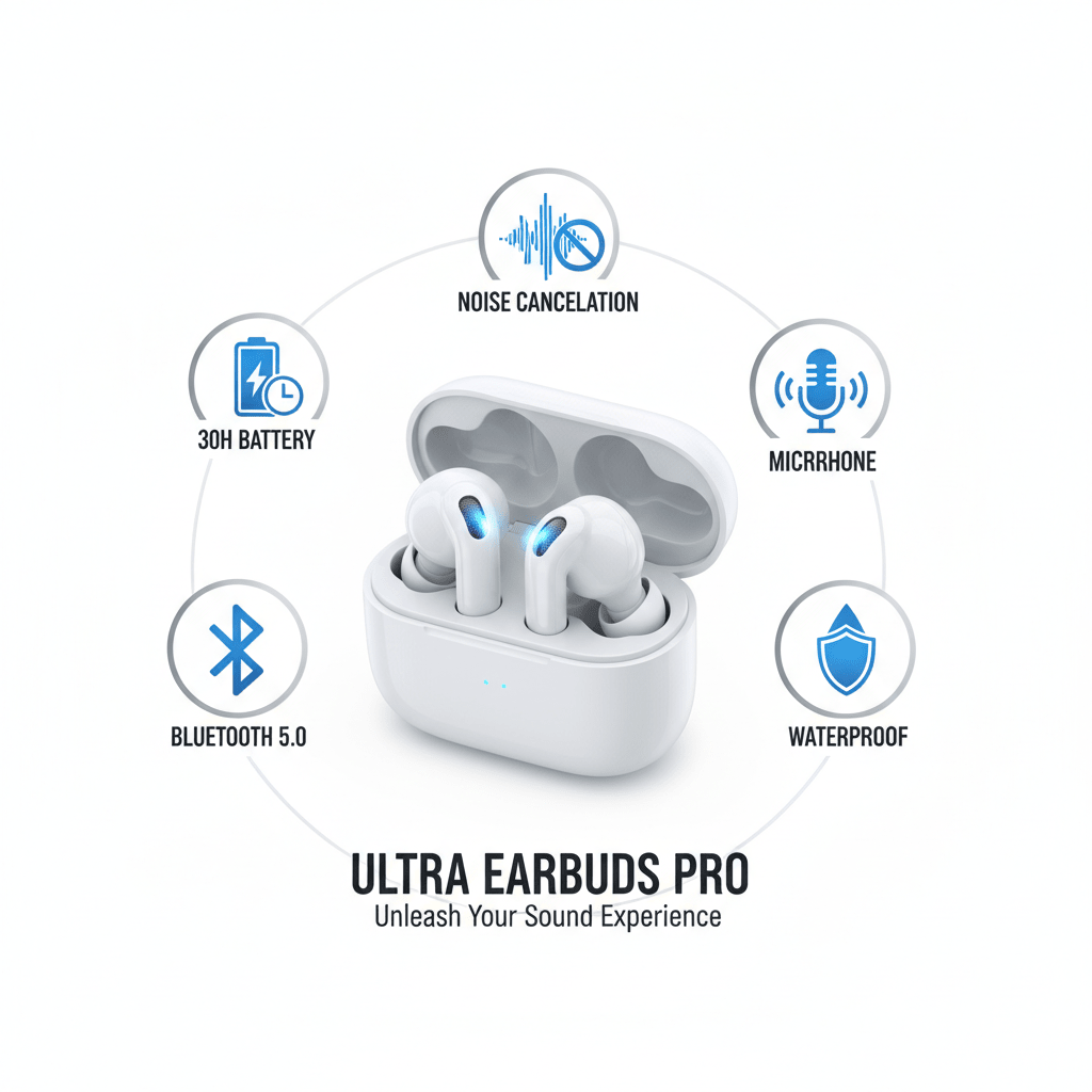 Écouteurs Bluetooth UYUXIO de test-high tech avec réduction de bruit, micro, et autonomie de 30 heures, visibles dans l'image.